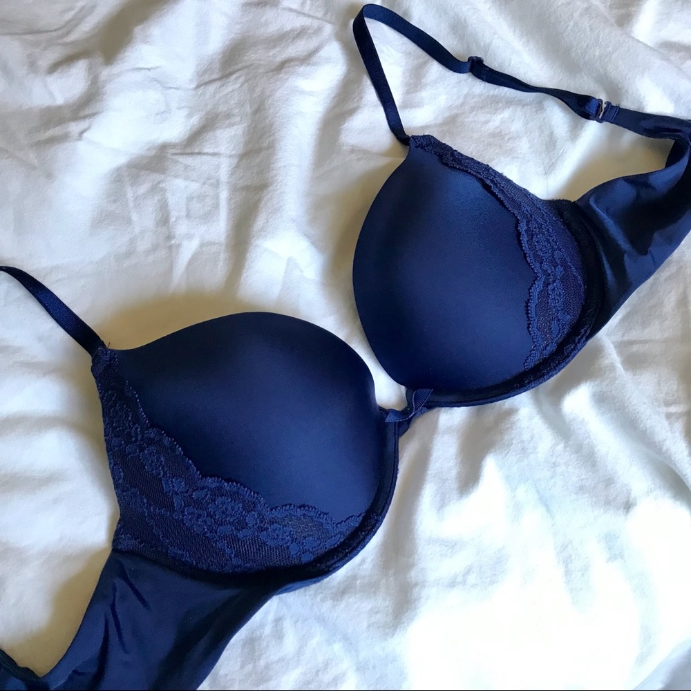 Blue Victoria Secret Push-Up Bra